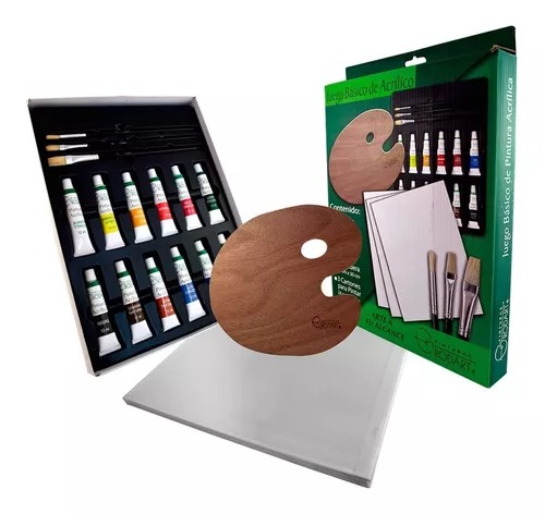 Kit Juego  de 12 pinturas Acrilicas Rodart 12 Ml