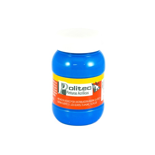 Bote Pintura Acrilaca L-3000 Azul Celeste 100ml #313 - Politec