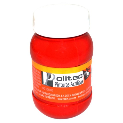 Bote Pintura Acrilaca L-3000 Rojo 100ml #314 - Politec