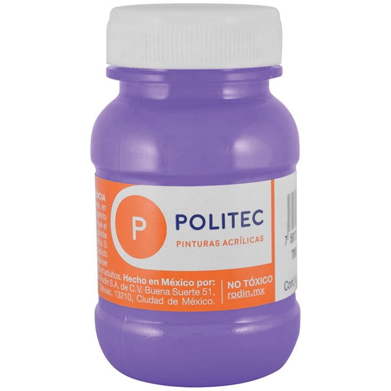 Bote Pintura Acrilaca L-3000 Morado 100ml #334 - Politec