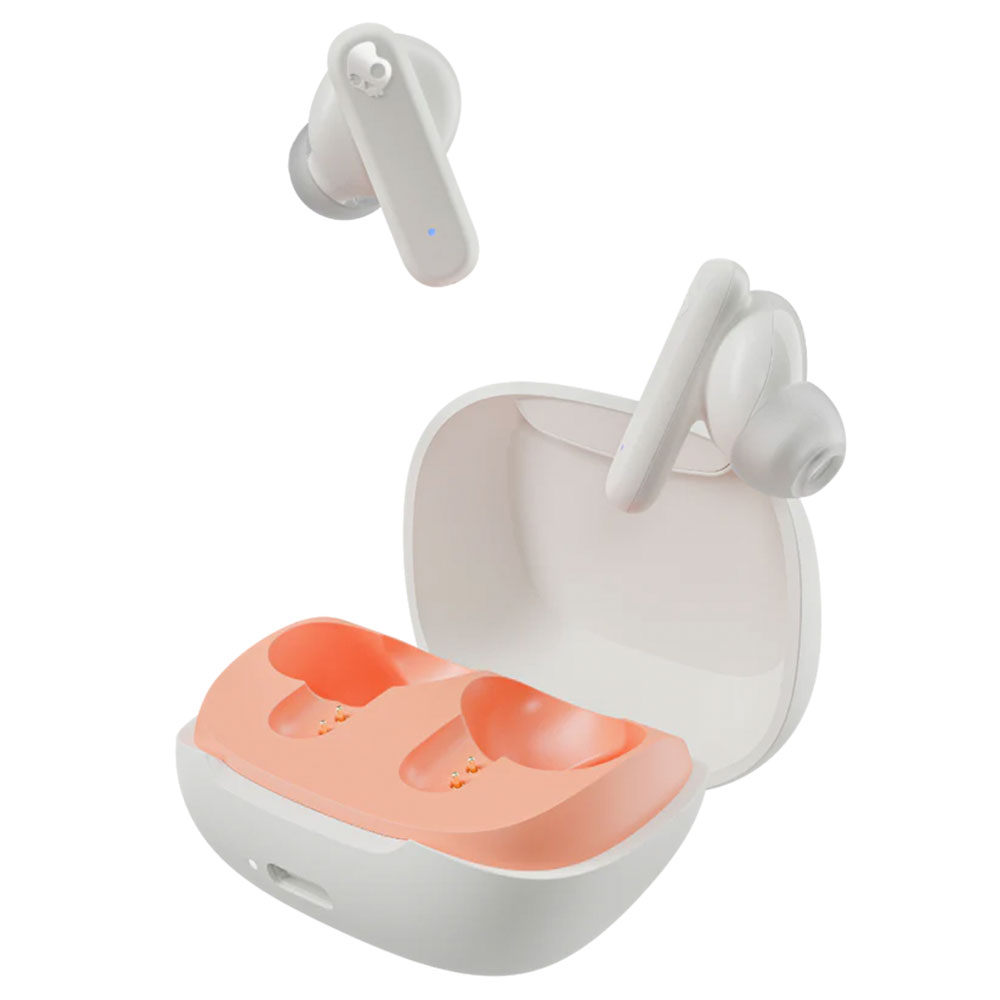 Audifono Skullcandy GLOW SMOKIN Bubs  Blanco -Naranja, True Wireless Bluetooth 5.2  20Hrs  IPX4 sudor y agua - S2TAW-S951