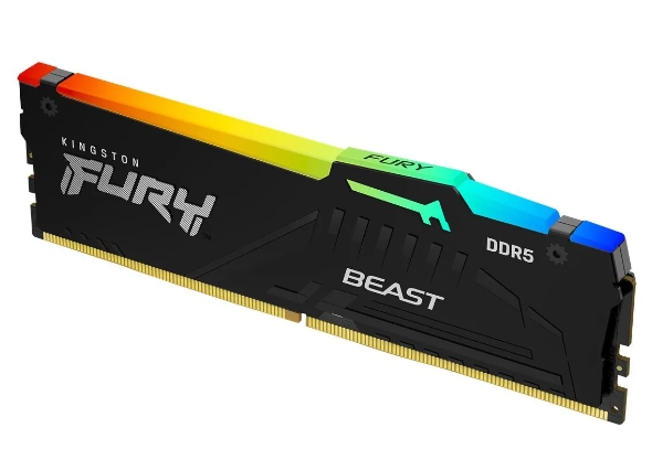 MEMORIA RAM, KINGSTON FURY 32GB 5600MT/s DDR5 CL40 DIMM Beast RGB, KF556C40BBA-32