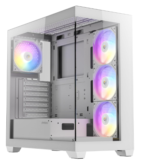 Case Antec CX300 ARGB Blanco, CX300W 4 fans