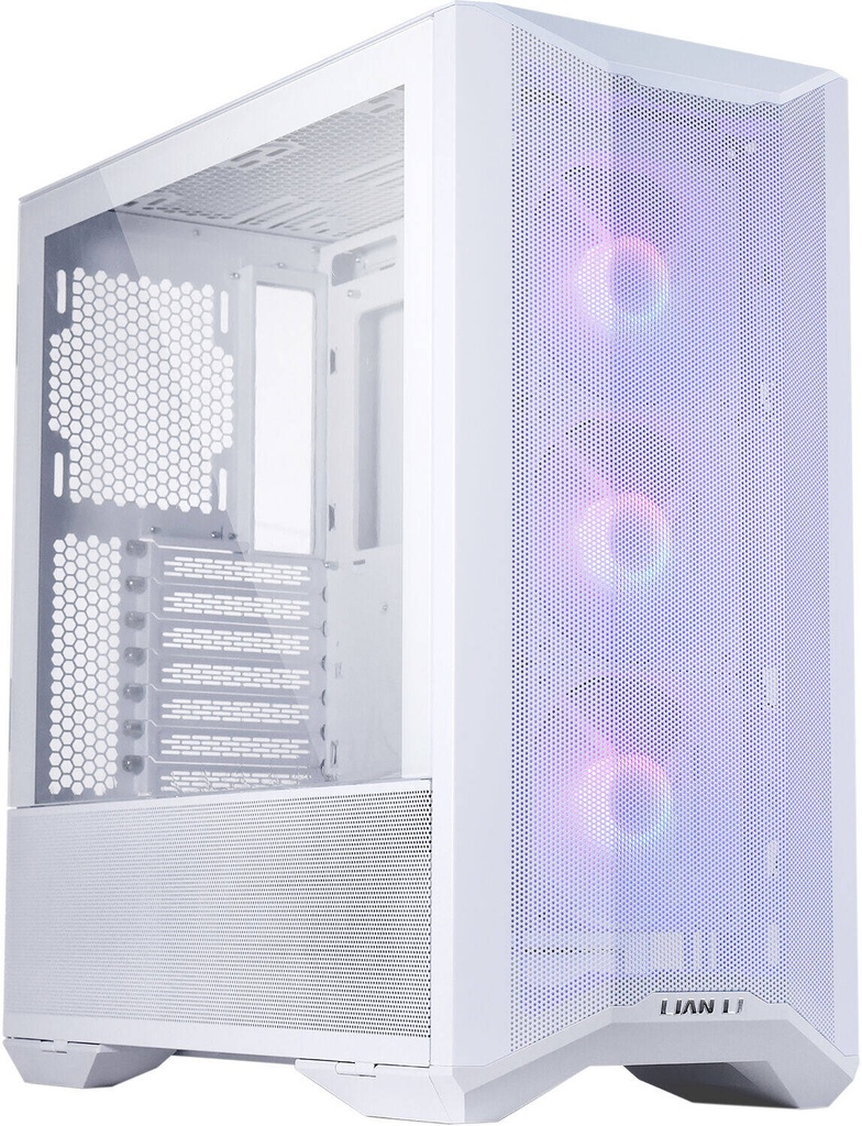 Case Lian Li Lancool II Mesh C RGB, ATX, Modular, Dual Tempred Glass, Snow White - G99.LAN2MRS.50