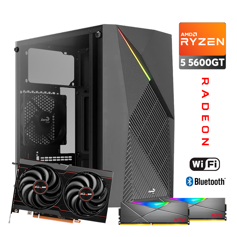 PC TOMB RAIDER H |  Ryzen 5600GT, RX 6600 8GB, 16GB RAM DDR4, M.2 250GB, PSU 550W