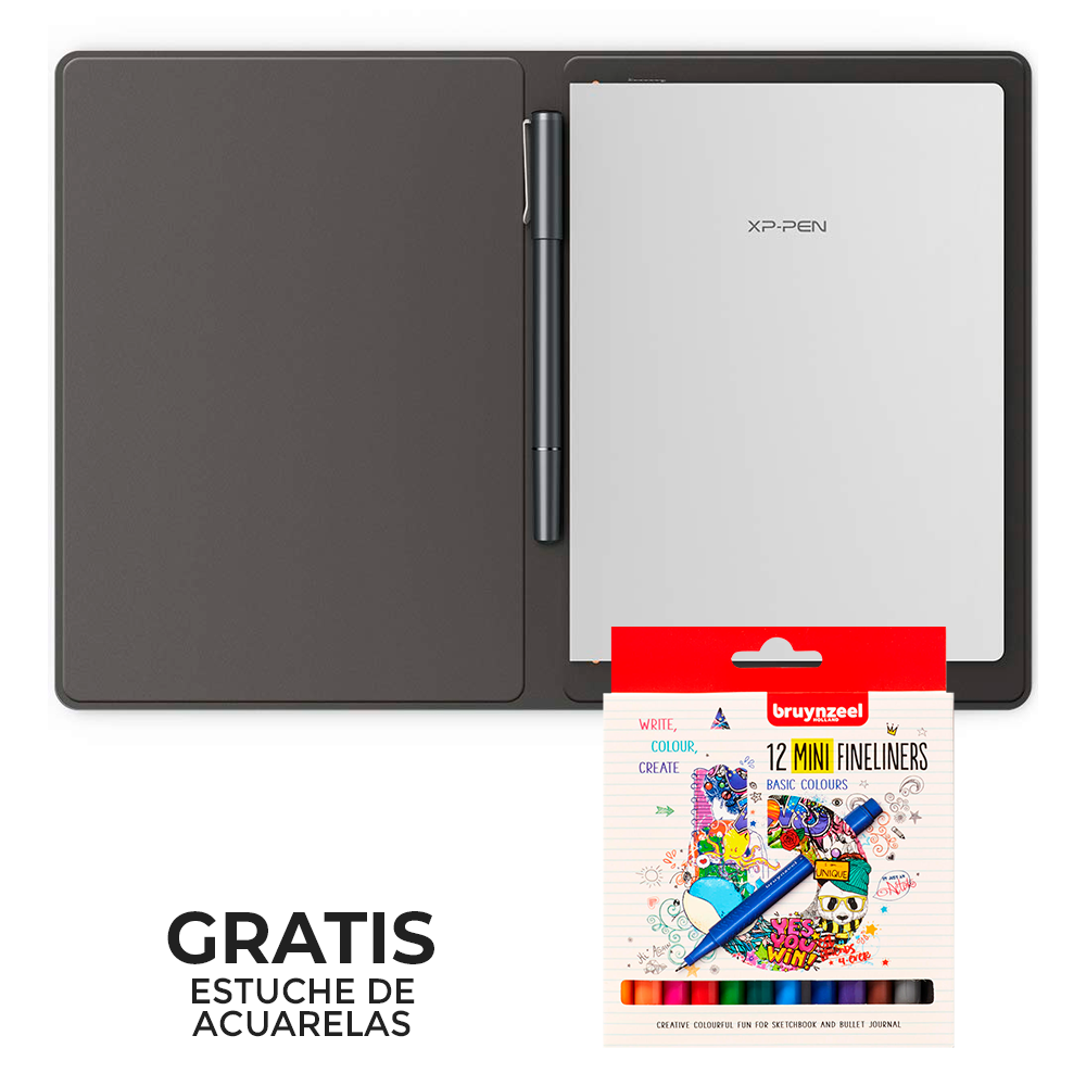 Libreta digital, Smart Note Plus XP PEN, Bluetooth  + GRATIS Set 12 mini Estilografos - KT