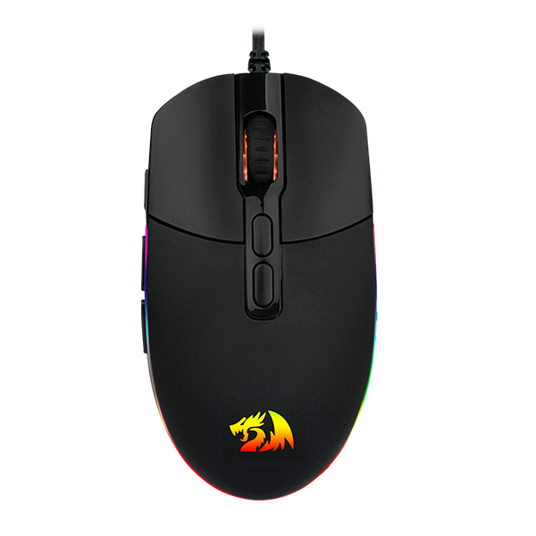 Mouse Gaming Redragon Invader M719-RGB,BLACK, 125 Hz / 1.000 Hz., Ambidiestro, 10k DPI, 78grms, 8 botones programables