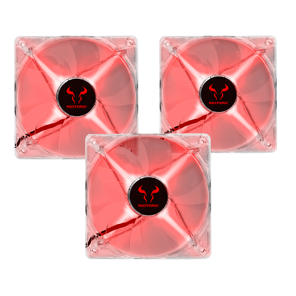 3X1 Ventilador Riotoro CROSS-X Classic LED 120mm Fan