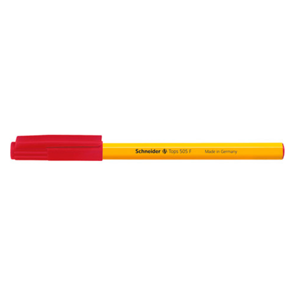 Bolígrafo Ballpoint Tops Schneider 505 F Punto Fino Rojo