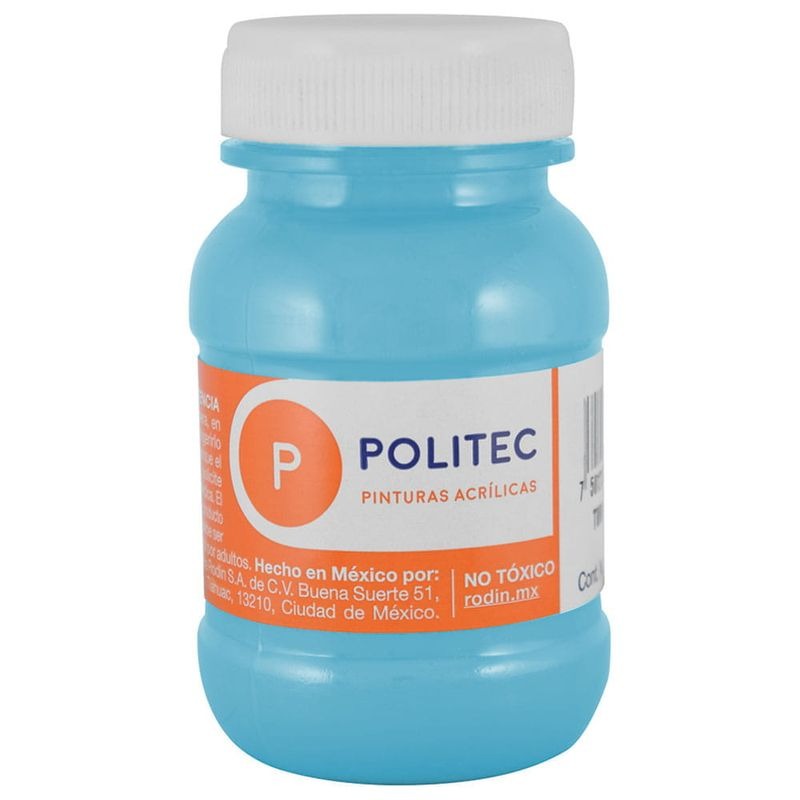 Bote Pintura Acrilaca L-3000 Azul Pastel 100ml #316 - Politec