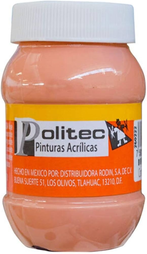 Bote Pintura Acrilaca L-3000 Durazno 100ml #331 - Politec