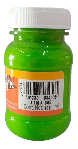 Bote Pintura Acrilaca L-3000 Lima 100ml #345 - Politec