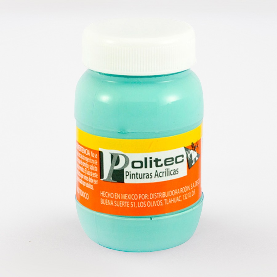 Bote Pintura Acrilaca L-3000 Verde Palido 100ml #333 - Politec