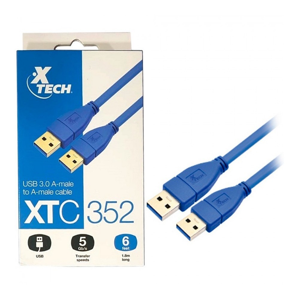 Cable USB Xtech 3.0 Macho a Macho 1.8Mts XTC-352