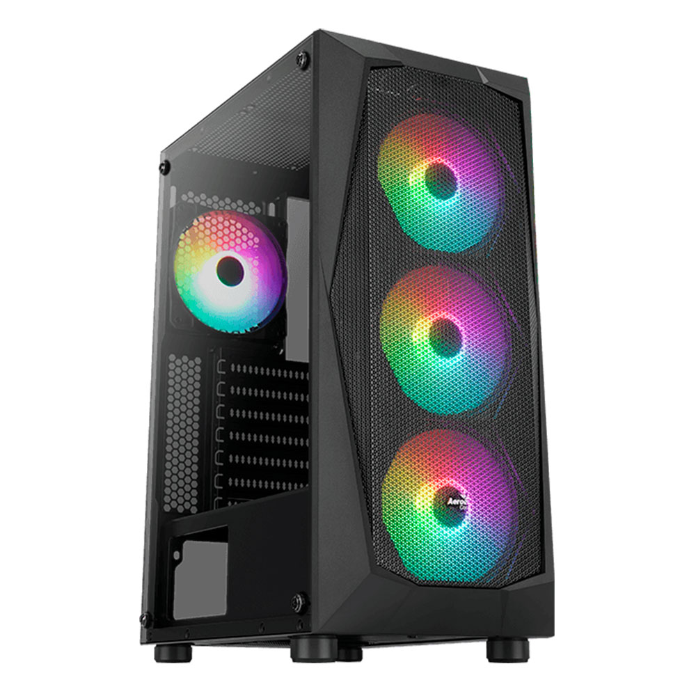 Case Aerocool Falcon ARGB - Falcon-G-BK-v2 Vidrio Temperado - 4 x Fan ARGB 120mm ACCM-PV41143