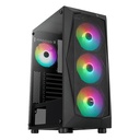 Case Aerocool Falcon ARGB - Falcon-G-BK-v2 Vidrio Temperado - 4 x Fan ARGB 120mm ACCM-PV41143