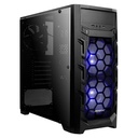 Case Antec GX202 Media Torre Formato  ATX Black, Fan Blue