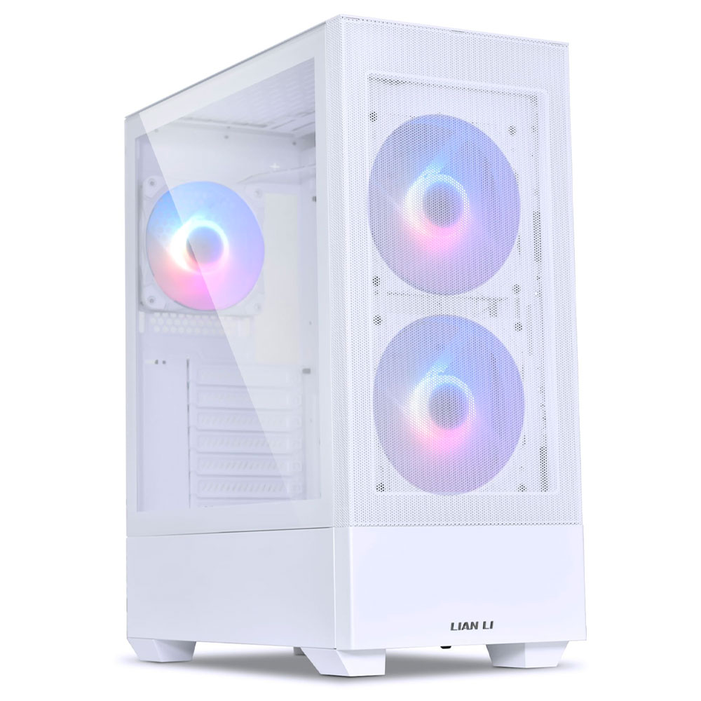 Case Lian Li Lancool 205 Mesh ATX, Tempred Glass, White - G99.OE764CW.00