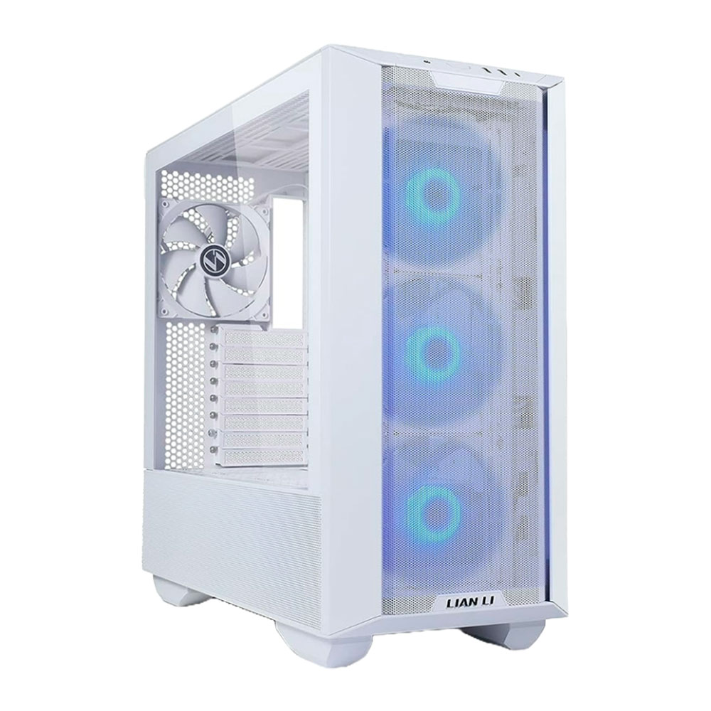 Case Lian Li Lancool II Mesh C RGB, ATX, Modular, Dual Tempred Glass, Snow White - G99.LAN2MRS.50