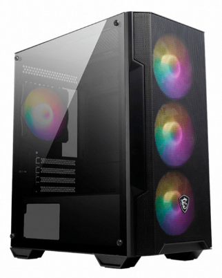 CASE MSI MAG FORCE M100A Panel Acrilico 4 Fan Rainbow, 824142280386