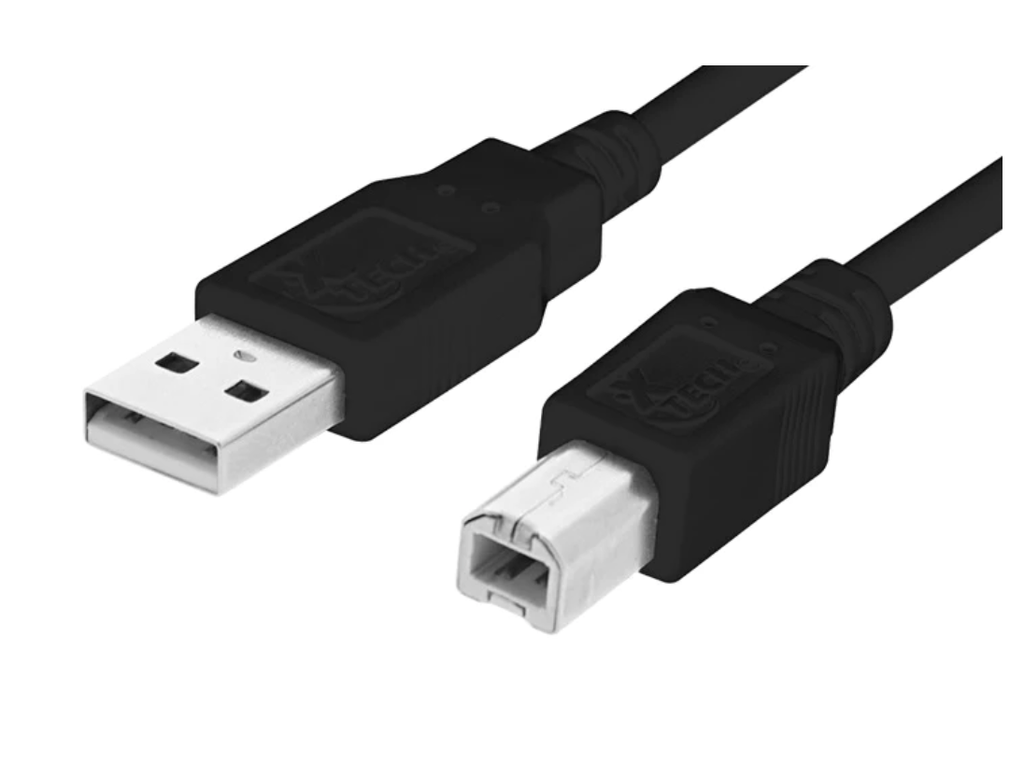 Adaptador Cable para Impresora  6FT USB 2.0 CABLE A-MALE  TO B-MALE MOLDED XTC-307