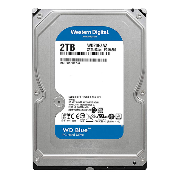 Disco Duro Wester Digital WD Blue 2TB  WD20EZAZ 5400rpm 256mb SATA 3