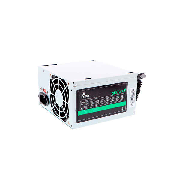 Fuente Basica XTECH 600W Molex, Sata  24 pin - JSP-600P08N