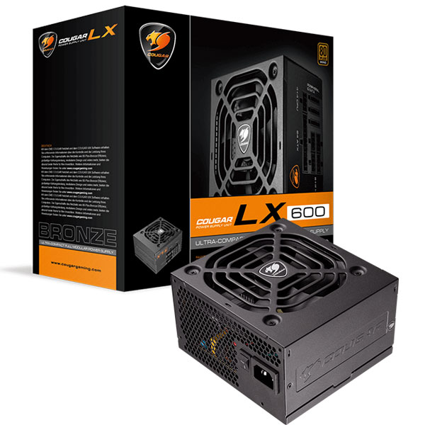 Fuente de Poder 600W LX 80 + Bronce Full Modular Cougar