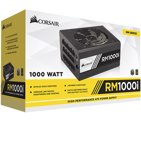 Fuente de Poder RM1000i 1000W 80 Plus Gold Certificada Full Modular Corsair