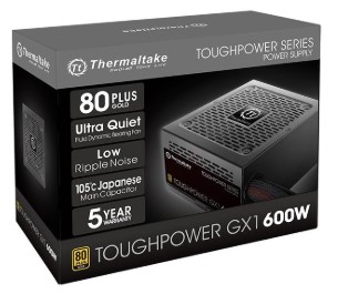 Fuente de poder Thermaltake Toughpower GX1 600W 80+ Gold, OB OPEN BOX