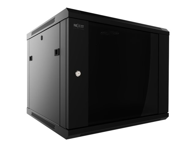 Gabinete Nexx NPC-P12U65B Nexxt  instalable en pared RAL 9005, negro barniz 12U 19"
