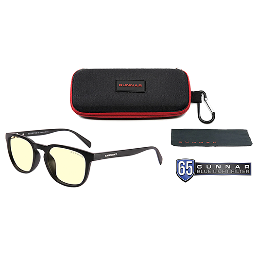 Gafas Gunnar Oakland Onyx™ Blue-Light Block, Tinte Amber - OAK-00113 