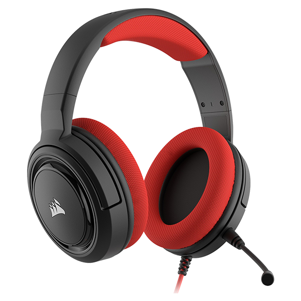 Headset Gaming Corsair HS35 estereo 3.5mm Rojo
