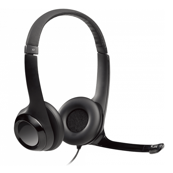 Headset Logitech H390 USB, Negro, Cancelación de Ruido, 981-000014