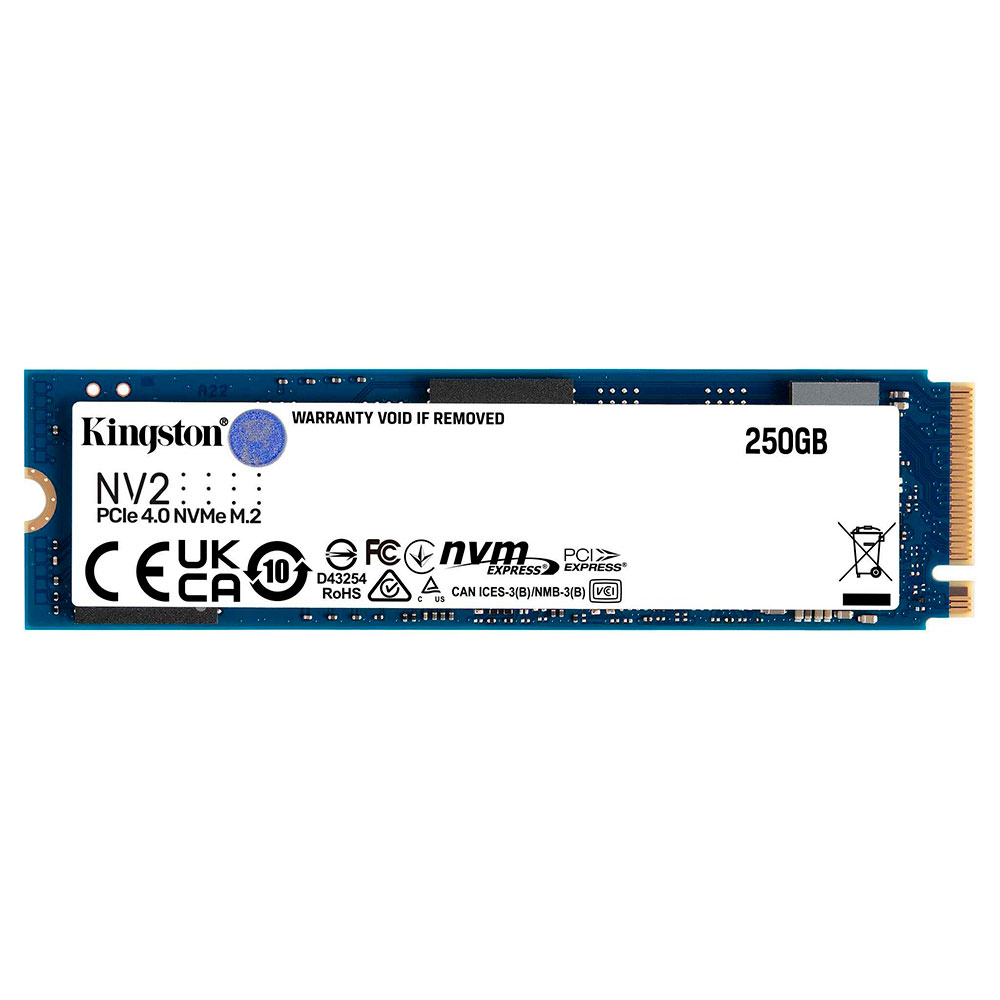 Kingston SSD NV2 250GB M.2 SSD NVMe PCIe Gen 4.0 SNV2S/250G