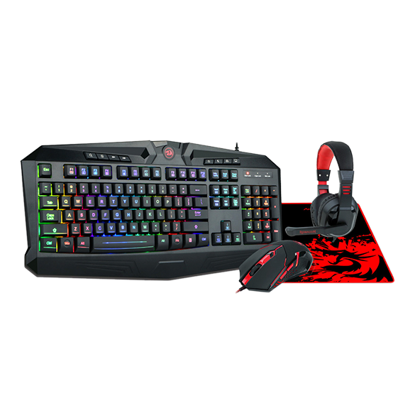 Kit Gaming Teclado, Mouse, MousePad, Headset S101-BA Redragon