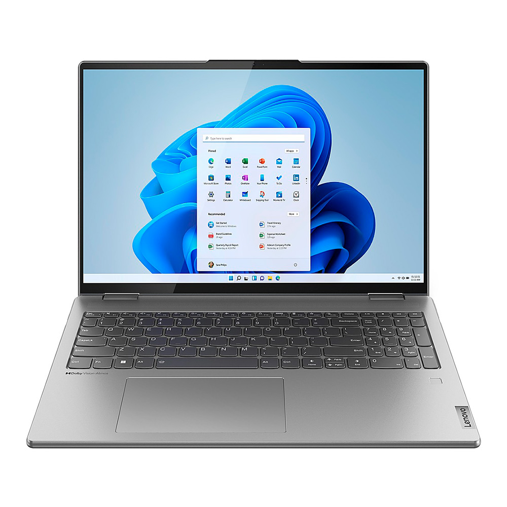 Laptop Lenovo Yoga 7  16" - Intel Core Ultra7 155U, 16 GB Ram DDR5, 1TB SSD, Win 11 Home - Gray - SpanishKT
