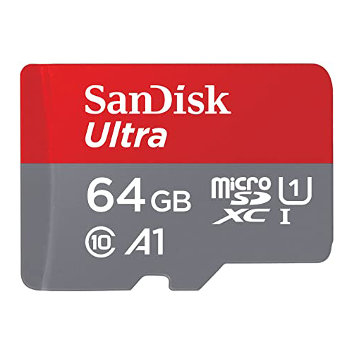 Memoria Micro SDHC Sandisk 64GB  Ultra A1 - Clase 10 + Adaptador