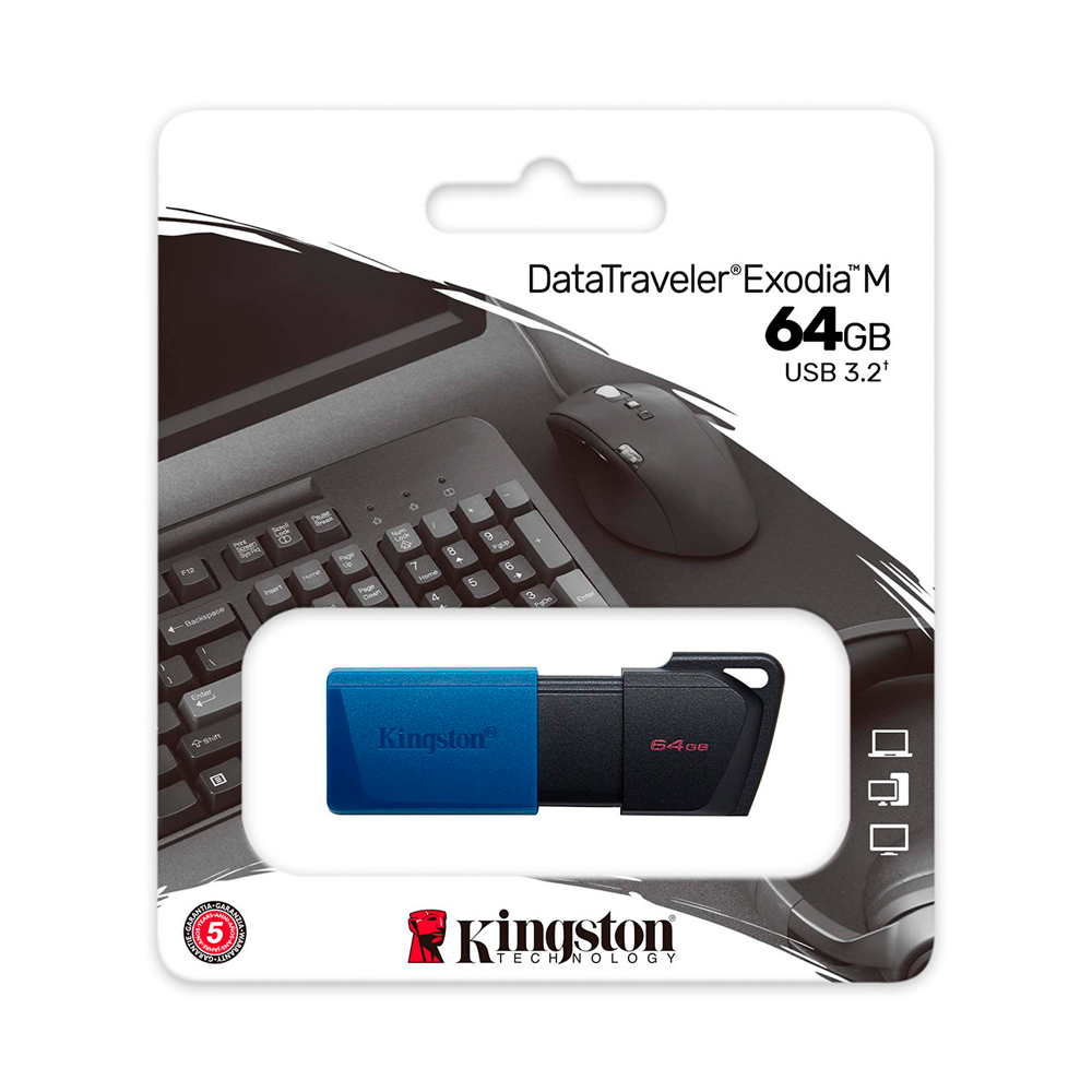 Memoria USB, Kingston Exodia M - Unidad flash USB, 64 GB DTXM/64GB