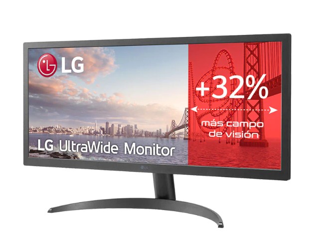 Monitor, LG UltraWide, tamaño 26", 26WQ500-B