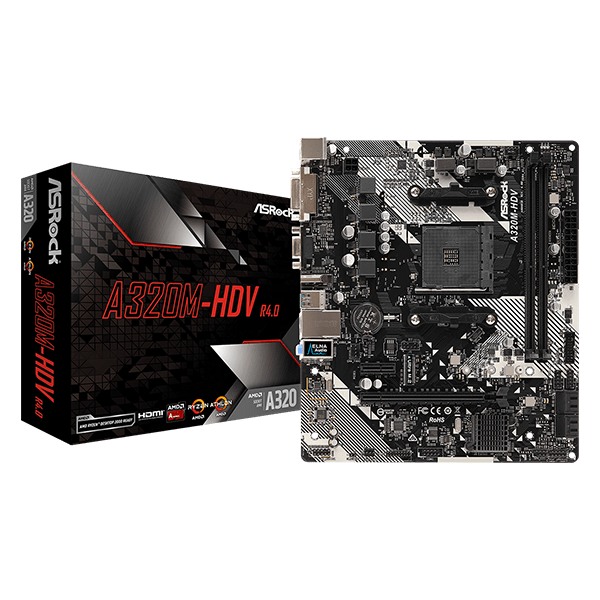 Motherboard A320M-HDV DDR4 AM4 Asrock Rev. 4.0