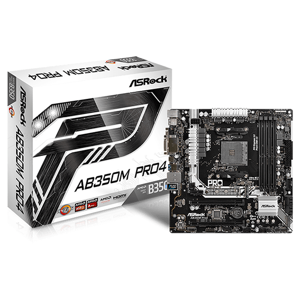 Motherboard AB350M Pro4 DDR4 AM4 Asrock