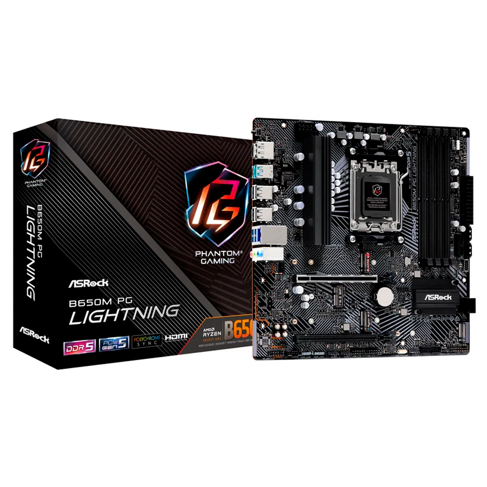 Motherboard ASRock B650M PG Lightning AM5 DDR5 90-MXBMV0