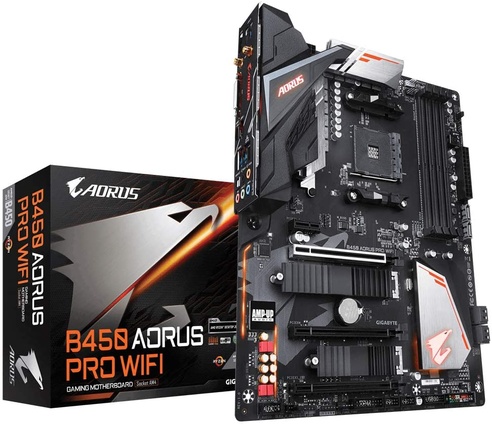 Motherboard  Gigabyte B450 AORUS PRO Wifi  AM4 AMD