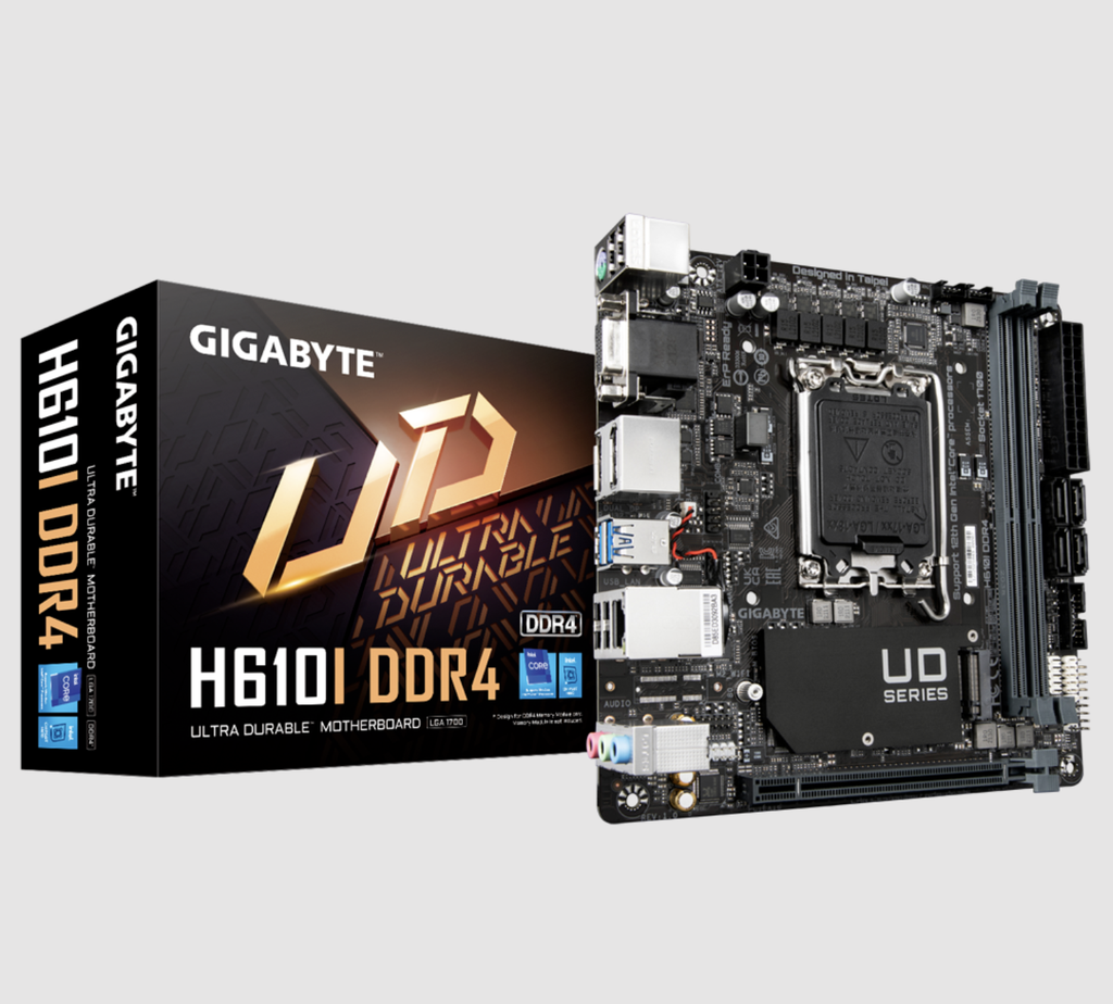 Motherboard Gigabyte H610i   4+1+1 Hybrid Phases Digital VRM, PCIe 4.0 , Socket 1700  Gen3 x4 M.2