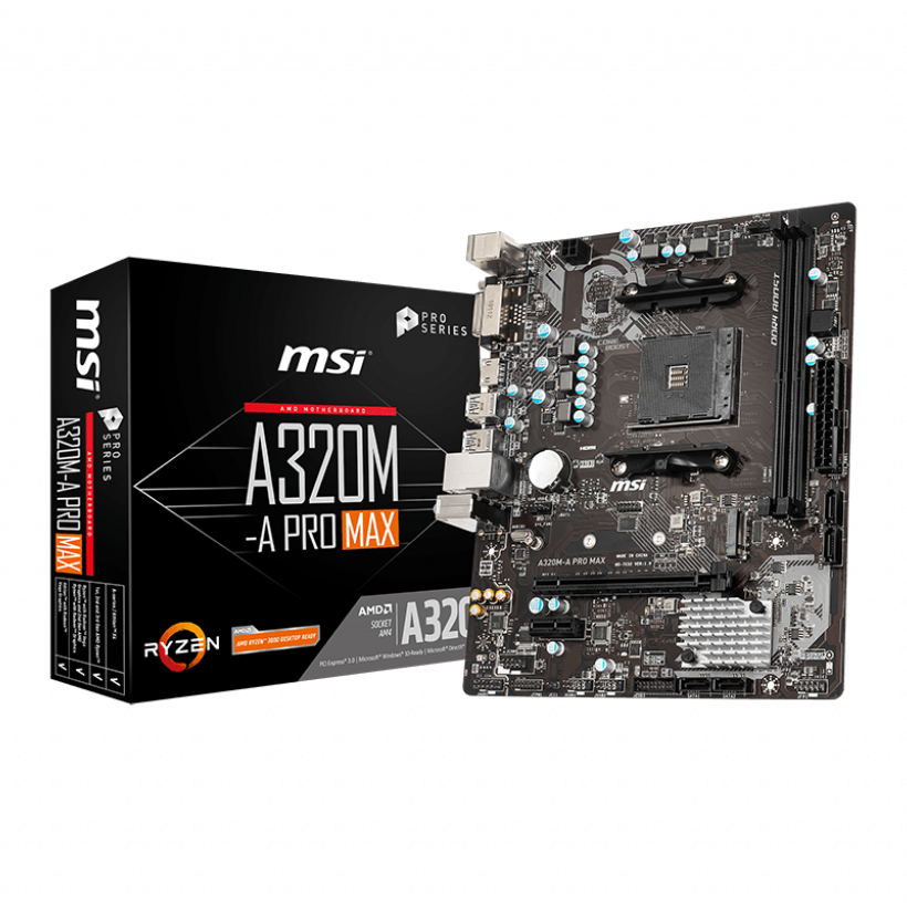 Motherboard MSI A320M-A PRO MAX AM4 DDR4