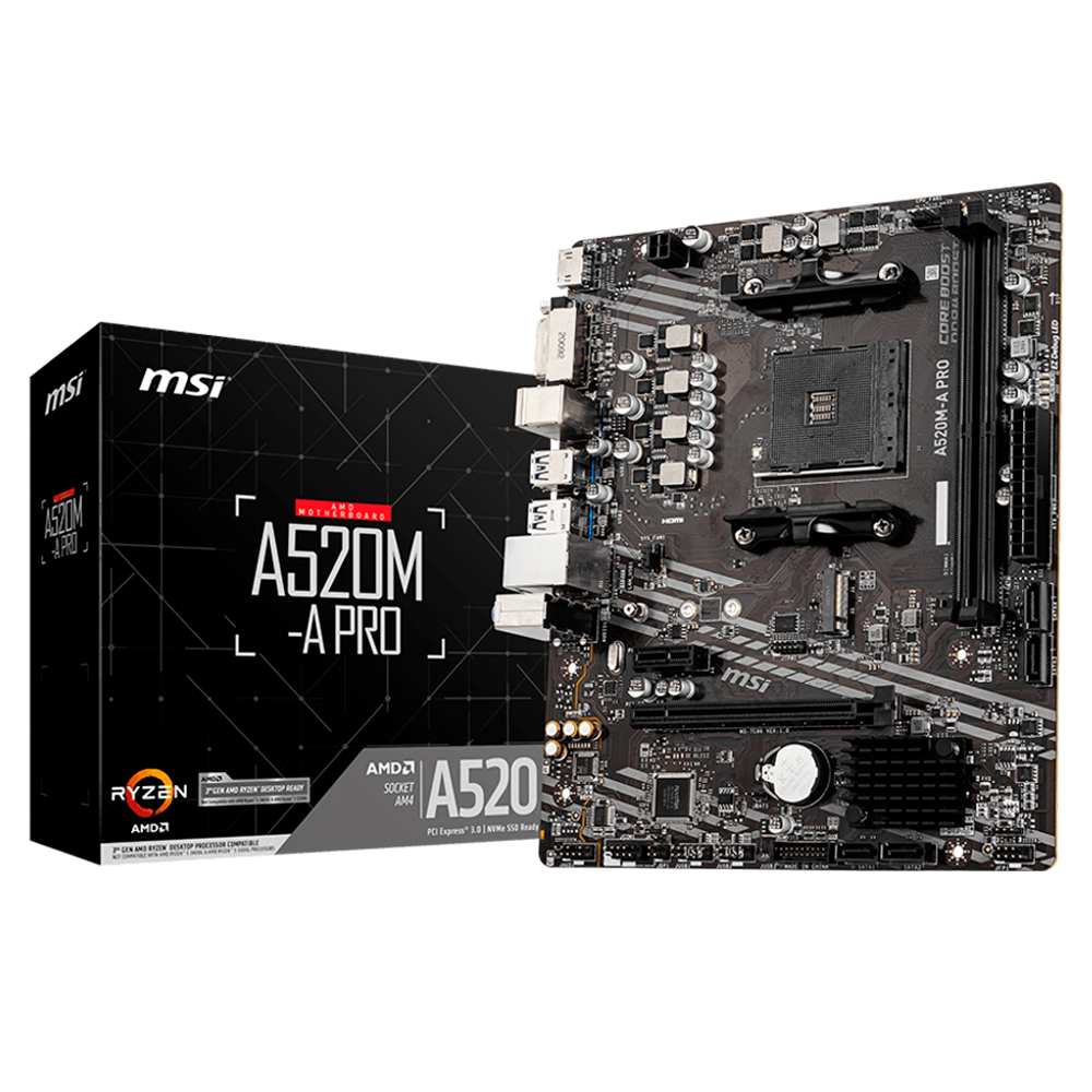 Motherboard MSI A520M-A PRO AM4, 911-7C96-108
