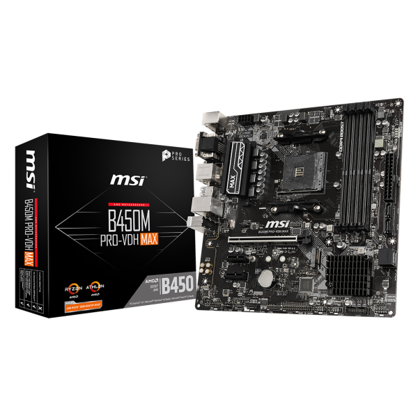 Motherboard MSI B450M PRO-VDH MAX Ryzen AM4 DDR4