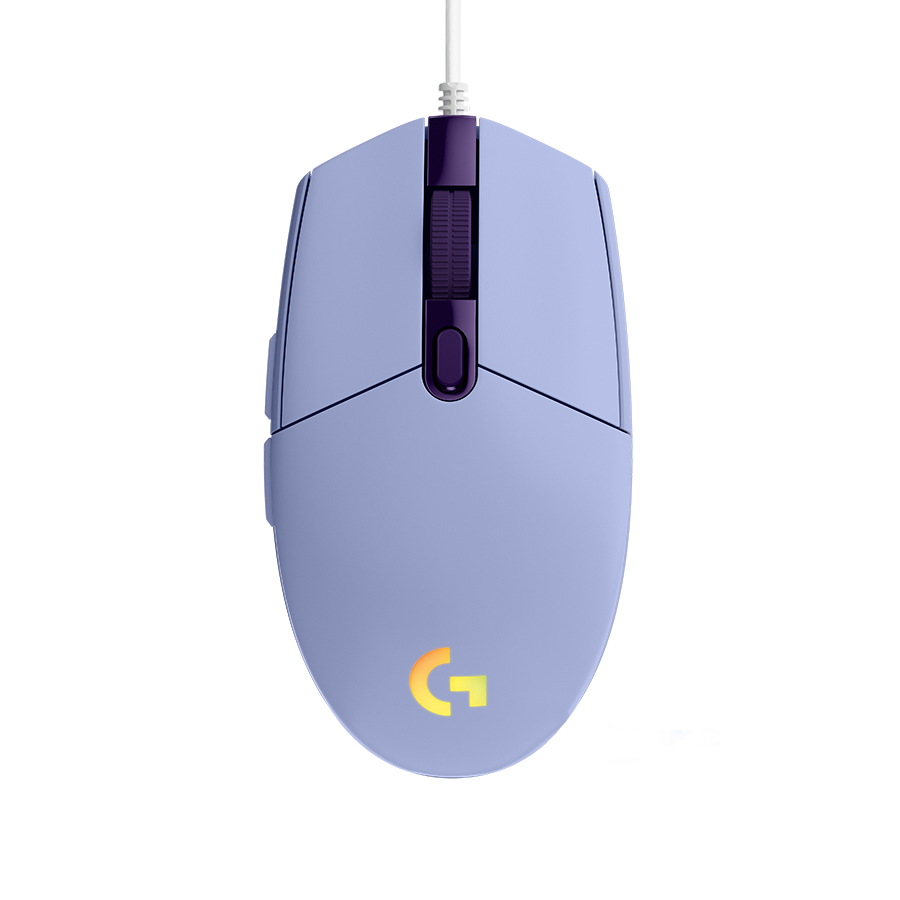Mouse Logitech G203 LinghtSync RGB, 8,000DPI, Lilac- 910-005851