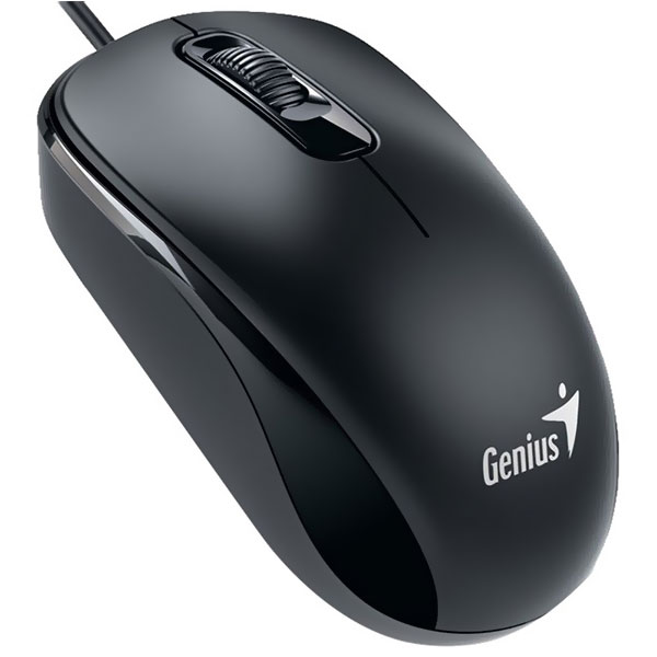 Mouse Óptico Alámbrico USB Negro Genius